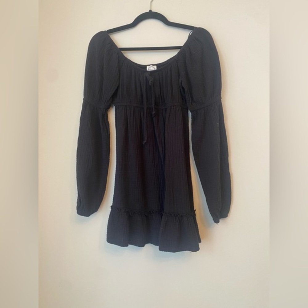 Blue Rain Black Women's dress Size XS long sleeve mini dress